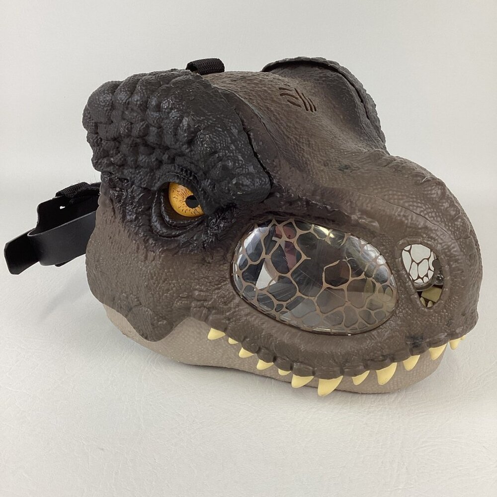 Jurassic World Chomp Roar Electronic Mask Tyrannosaurus Rex Dinosaur 2017 Mattel